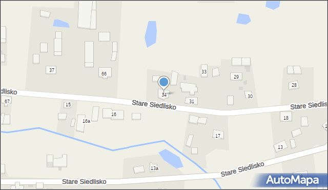 Stare Siedlisko, Stare Siedlisko, 34, mapa Stare Siedlisko