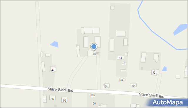 Stare Siedlisko, Stare Siedlisko, 46, mapa Stare Siedlisko