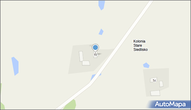 Stare Siedlisko, Stare Siedlisko, 53, mapa Stare Siedlisko