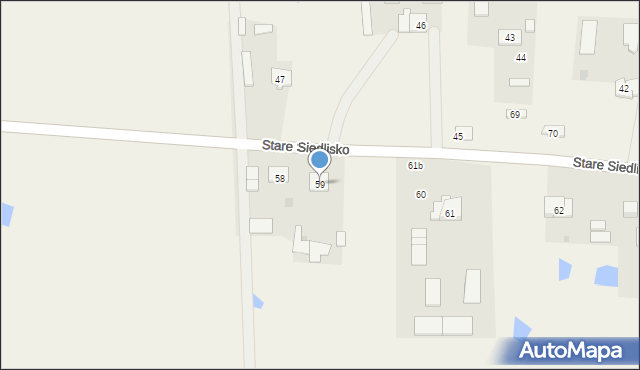 Stare Siedlisko, Stare Siedlisko, 59, mapa Stare Siedlisko