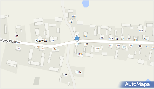 Stare Siekluki, Stare Siekluki, 111, mapa Stare Siekluki