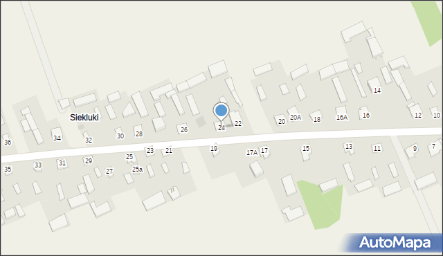 Stare Siekluki, Stare Siekluki, 24, mapa Stare Siekluki