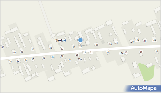 Stare Siekluki, Stare Siekluki, 28, mapa Stare Siekluki