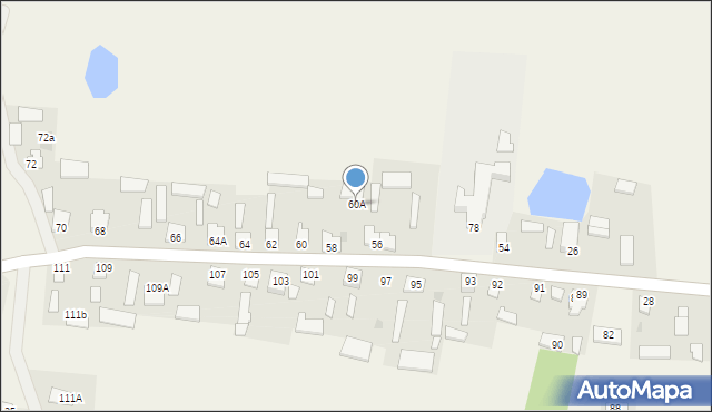 Stare Siekluki, Stare Siekluki, 60A, mapa Stare Siekluki