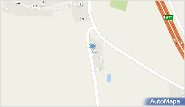 Stare Siekluki, Stare Siekluki, 77, mapa Stare Siekluki