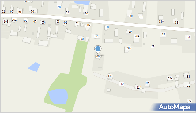 Stare Siekluki, Stare Siekluki, 88, mapa Stare Siekluki