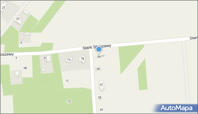 Stare Skoszewy, Stare Skoszewy, 6A, mapa Stare Skoszewy