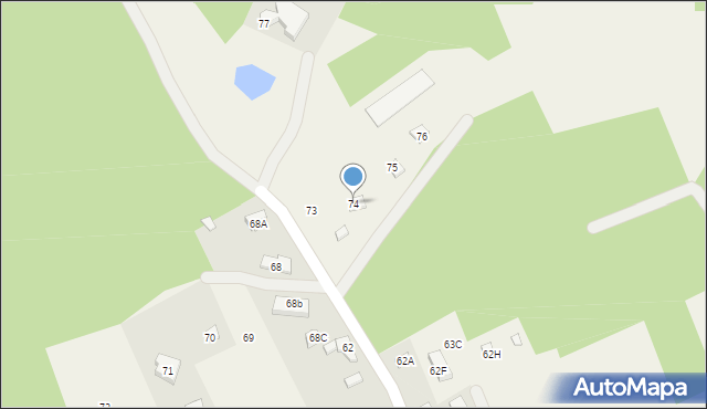 Stare Skoszewy, Stare Skoszewy, 74, mapa Stare Skoszewy