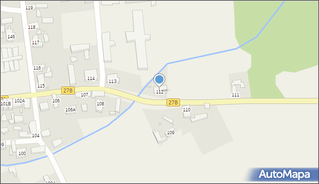 Stare Strącze, Stare Strącze, 112, mapa Stare Strącze