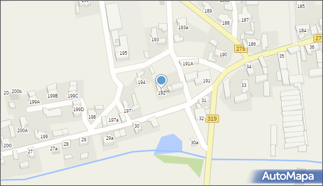 Stare Strącze, Stare Strącze, 192, mapa Stare Strącze