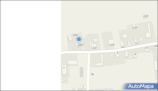 Stare Strącze, Stare Strącze, 215, mapa Stare Strącze