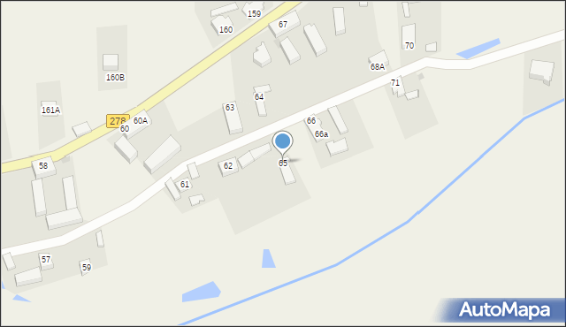 Stare Strącze, Stare Strącze, 65, mapa Stare Strącze