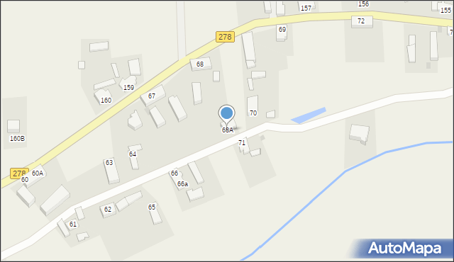 Stare Strącze, Stare Strącze, 68A, mapa Stare Strącze