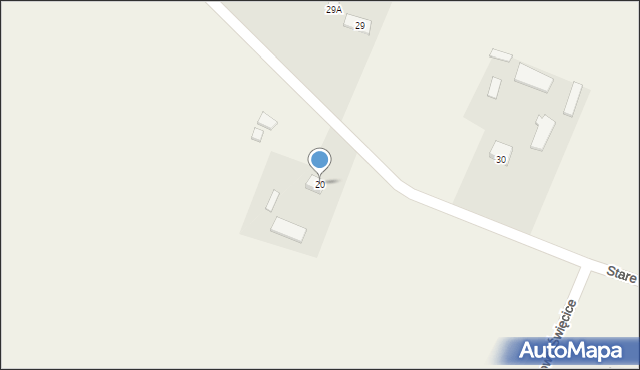 Stare Święcice, Stare Święcice, 20, mapa Stare Święcice