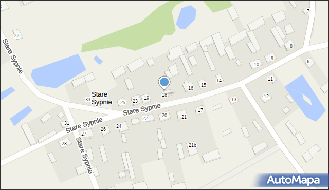 Stare Sypnie, Stare Sypnie, 18, mapa Stare Sypnie