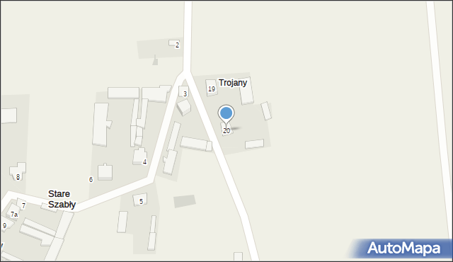 Stare Szabły, Stare Szabły, 20, mapa Stare Szabły