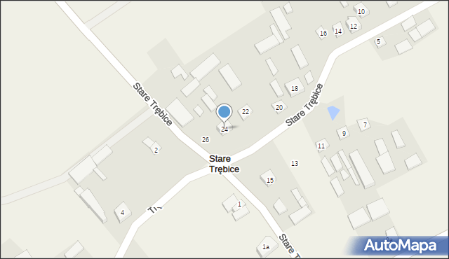 Stare Trębice, Stare Trębice, 24, mapa Stare Trębice