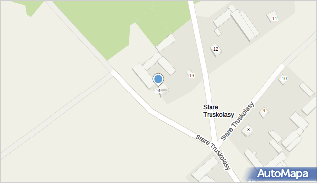 Stare Truskolasy, Stare Truskolasy, 14, mapa Stare Truskolasy