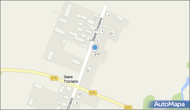 Stare Trzciano, Stare Trzciano, 5, mapa Stare Trzciano