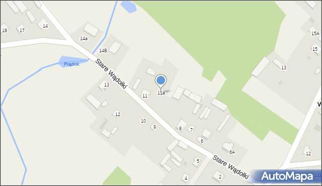 Stare Wądołki, Stare Wądołki, 11a, mapa Stare Wądołki