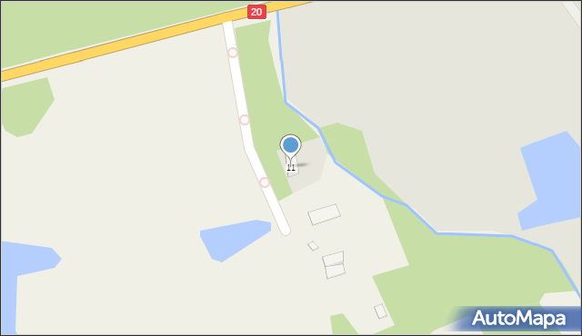 Stare Węgorzynko, Stare Węgorzynko, 11, mapa Stare Węgorzynko