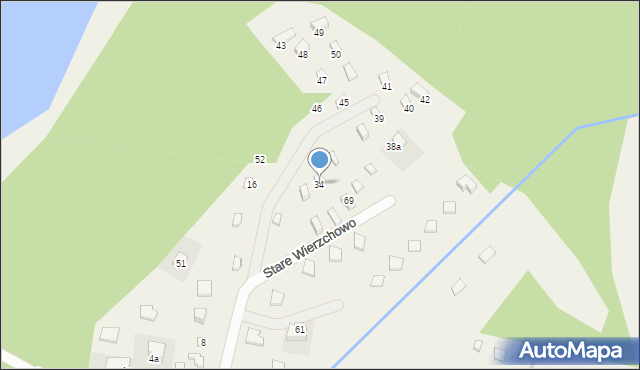 Stare Wierzchowo, Stare Wierzchowo, 34, mapa Stare Wierzchowo