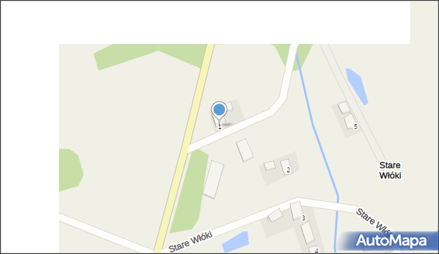 Stare Włóki, Stare Włóki, 1, mapa Stare Włóki