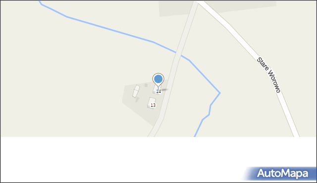 Stare Worowo, Stare Worowo, 14, mapa Stare Worowo