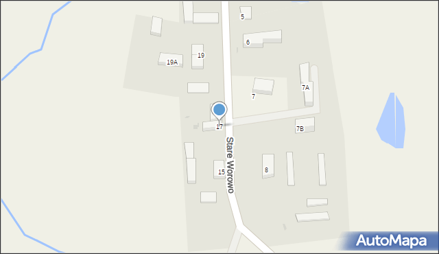 Stare Worowo, Stare Worowo, 17, mapa Stare Worowo