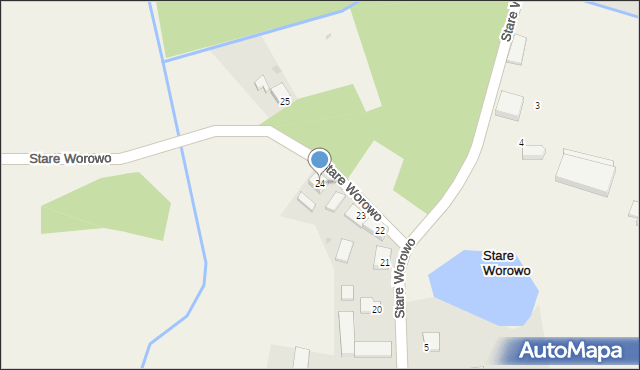 Stare Worowo, Stare Worowo, 24, mapa Stare Worowo