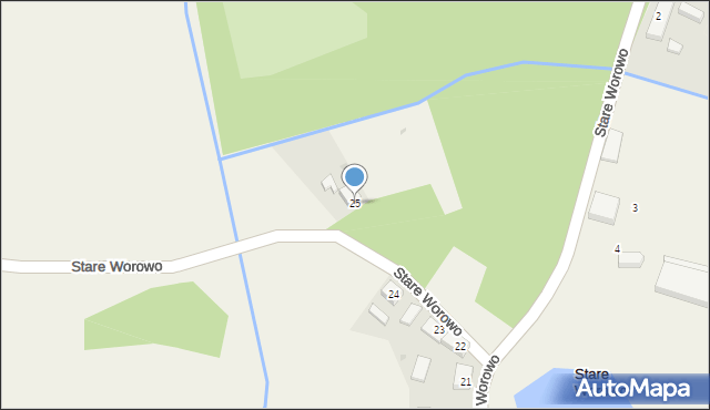 Stare Worowo, Stare Worowo, 25, mapa Stare Worowo