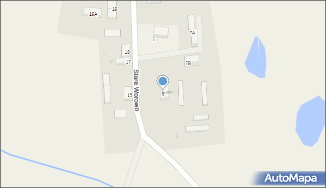 Stare Worowo, Stare Worowo, 8, mapa Stare Worowo