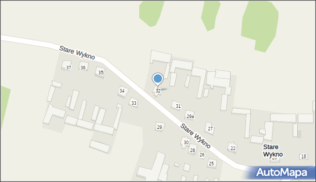 Stare Wykno, Stare Wykno, 32, mapa Stare Wykno