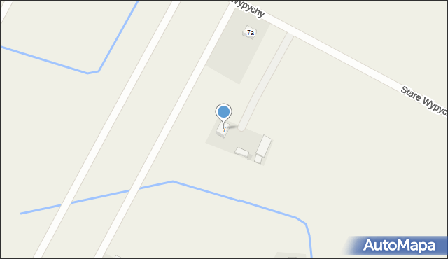 Stare Wypychy, Stare Wypychy, 7, mapa Stare Wypychy