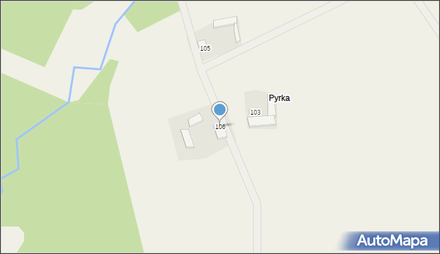 Stare Zadybie, Stare Zadybie, 106, mapa Stare Zadybie