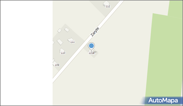 Stare Zadybie, Stare Zadybie, 111a, mapa Stare Zadybie