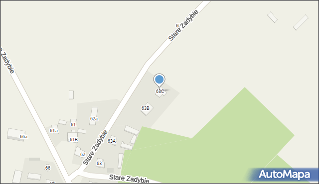 Stare Zadybie, Stare Zadybie, 63C, mapa Stare Zadybie
