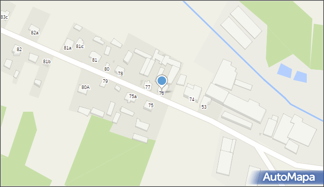 Stare Zadybie, Stare Zadybie, 76, mapa Stare Zadybie