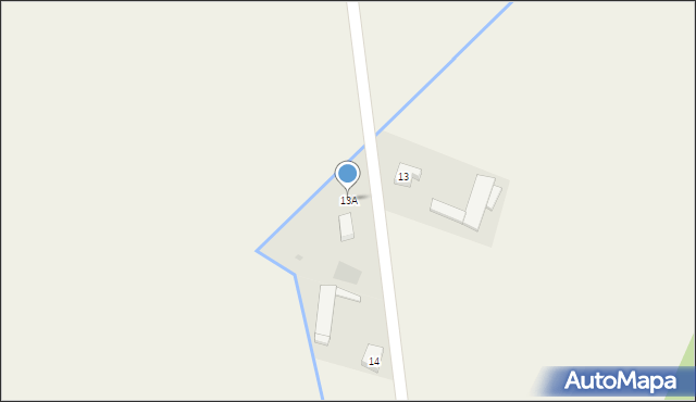 Stare Zakrzewo, Stare Zakrzewo, 13A, mapa Stare Zakrzewo