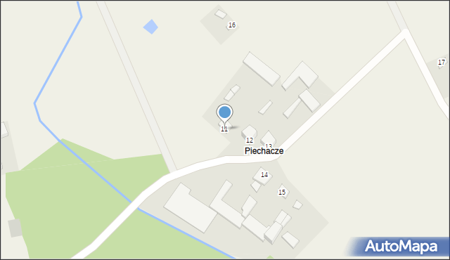 Stare Zalesie, Stare Zalesie, 11, mapa Stare Zalesie