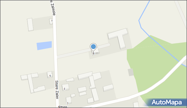 Stare Zalesie, Stare Zalesie, 6, mapa Stare Zalesie