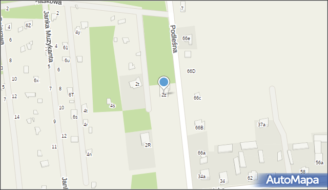 Stare Załubice, Stare Załubice, 2z, mapa Stare Załubice