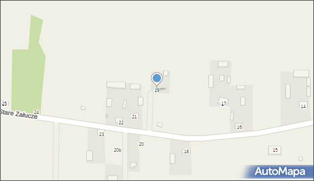 Stare Załucze, Stare Załucze, 19, mapa Stare Załucze