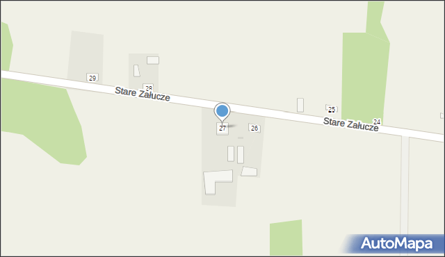 Stare Załucze, Stare Załucze, 27, mapa Stare Załucze