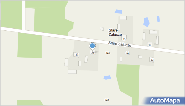 Stare Załucze, Stare Załucze, 36, mapa Stare Załucze