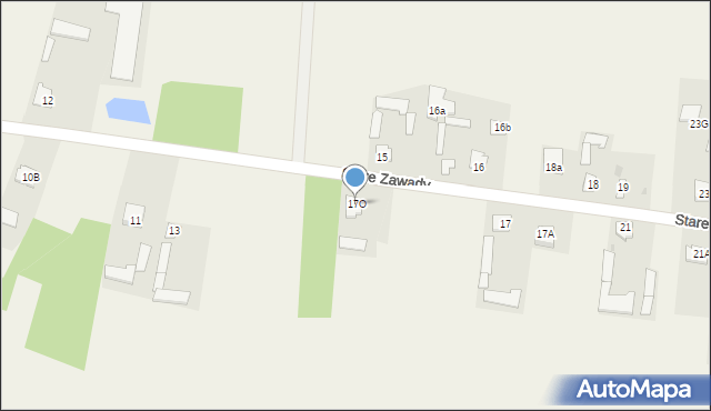 Stare Zawady, Stare Zawady, 17p, mapa Stare Zawady
