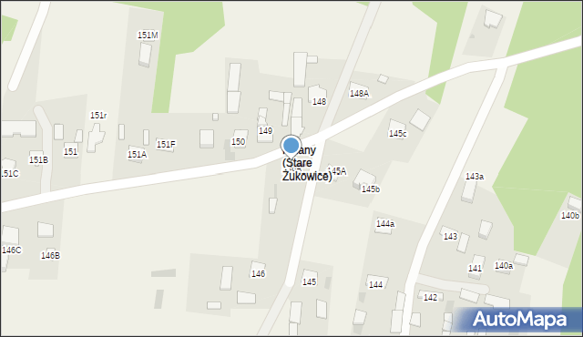 Stare Żukowice, Stare Żukowice, 146A, mapa Stare Żukowice