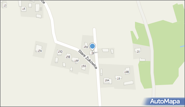 Stare Żukowice, Stare Żukowice, 16, mapa Stare Żukowice