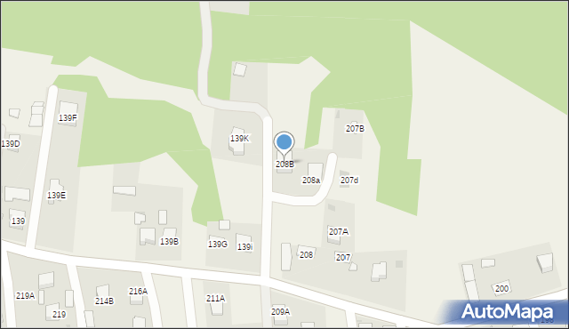 Stare Żukowice, Stare Żukowice, 208B, mapa Stare Żukowice