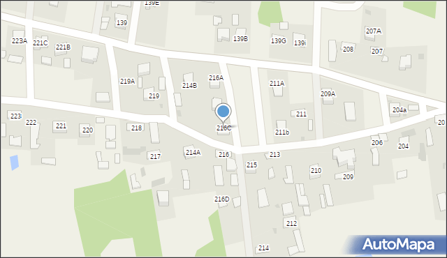Stare Żukowice, Stare Żukowice, 216C, mapa Stare Żukowice
